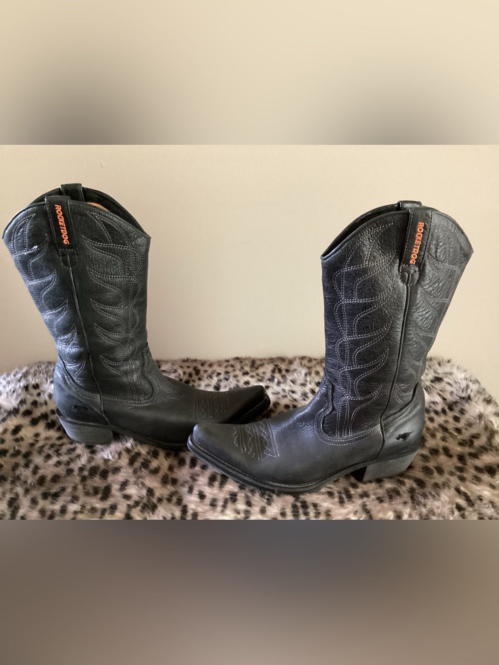 Rocketdog Leather Cowboy Boots